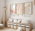 Load image into Gallery viewer, Sun,Star Moon | Set of 3 Prints | Neutral Blush tones Mid Century Style - RoseRowanDesign
