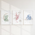 Load image into Gallery viewer, Pastel Dragon Nursery Prints | Set of 3, photo 5
