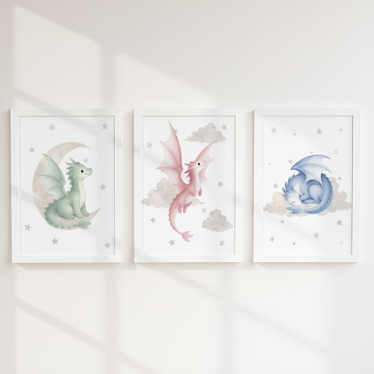 Pastel Dragon Nursery Prints | Set of 3, photo 5
