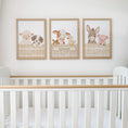 Load image into Gallery viewer, Personalised Farm Animal Nursery Prints | Set of 3, photo 3
