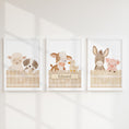 Load image into Gallery viewer, Personalised Farm Animal Nursery Prints | Set of 3, photo 5
