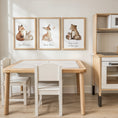 Load image into Gallery viewer, Woodland Animal Nursery Prints | How Much We Love You | Set of 3, photo 4
