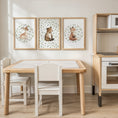 Load image into Gallery viewer, Leafy Woodland Nursery Prints | Deer, Bear & Fox | Set of 3, photo 4

