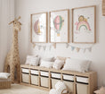 Load image into Gallery viewer, Safari Animal Personalised Set of 3 Wall Prints | Wall Art for Nursery, Bedroom or Playroom - RoseRowanDesign - Wall Art
