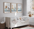 Load image into Gallery viewer, Safari Train Personalised Set of 3 Wall Prints | Wall Art for Nursery, Bedroom or Playroom - RoseRowanDesign - Wall Art
