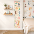 Load image into Gallery viewer, Personalised Children’s Height Chart Wall Sticker - Safari Animals
