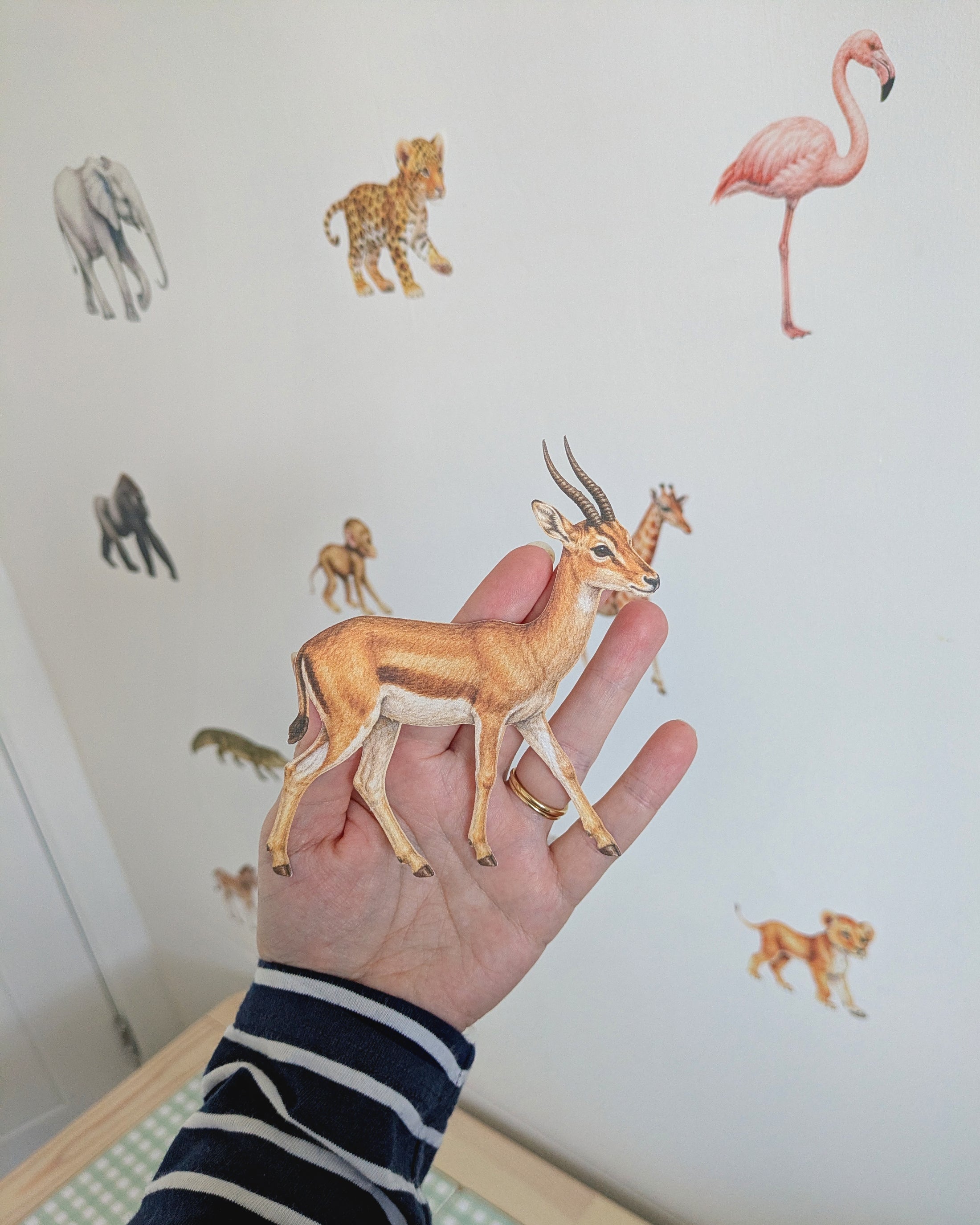 Premium Fabric Nursery Wall Stickers - Safari Animals