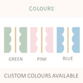Load image into Gallery viewer, Scalloped Stripes Stickers for IKEA Trofast Storage Tub - Front Facing Decal
