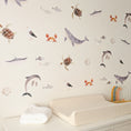 Load image into Gallery viewer, Small sea life fabric wall sticker designs
