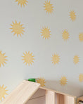 Load image into Gallery viewer, Small Sun Wall Stickers – Set of 20 | Removable Nursery & Playroom Decals
