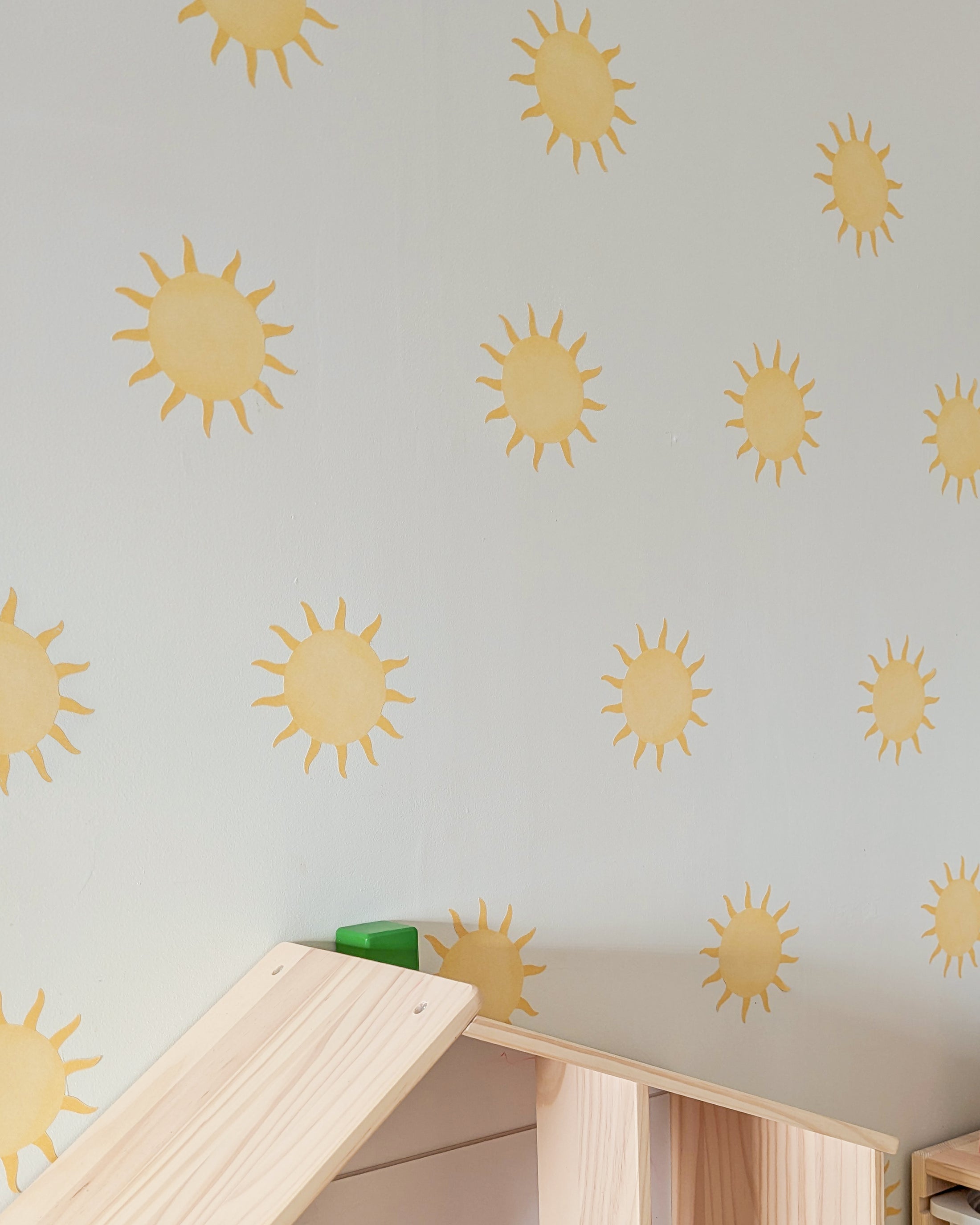 Small Sun Wall Stickers – Set of 20 | Removable Nursery & Playroom Decals