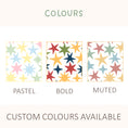 Load image into Gallery viewer, Scalloped Star Drawer Stickers for IKEA Trofast Storage Tub - Front Facing Decal
