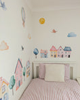 Load image into Gallery viewer, Tiny Town Wall Stickers | Pastel Village Nursery Decals – 19 Piece Set
