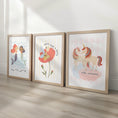 Load image into Gallery viewer, Whimsical Girls Nursery Wall Art - Mermaids Fairies Unicorns Print Set - RoseRowanDesign - 
