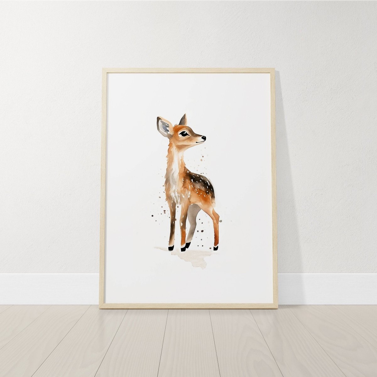Woodland Animal Nursery Prints | Set of 6 | Neutral Forest Animal Wall Art for Babies' Room - RoseRowanDesign - 